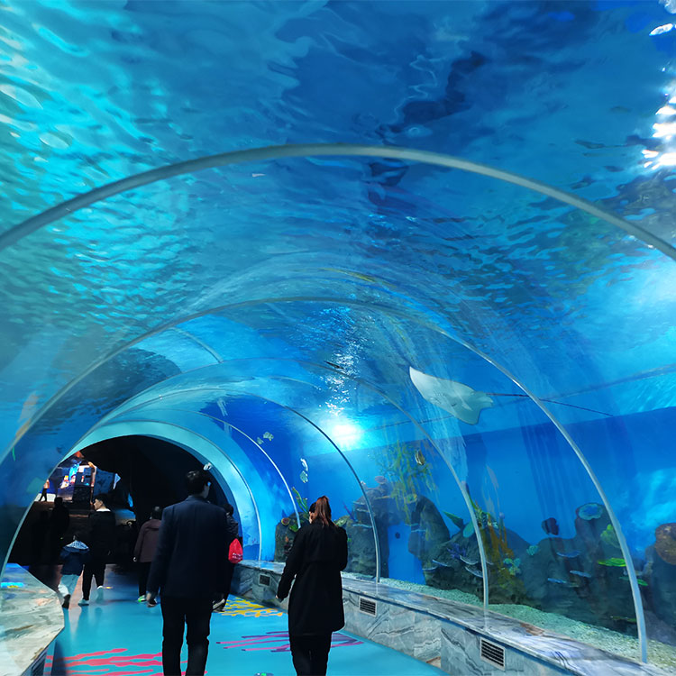 O fabricante dos aquários de túnel subaquático - fábrica de produtos de folha acrílica Leyu