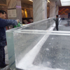 Instalações de painel acrílico transparente para piscina de 4 lados - Fábrica de acrílico para aquário Leyu - Leyu