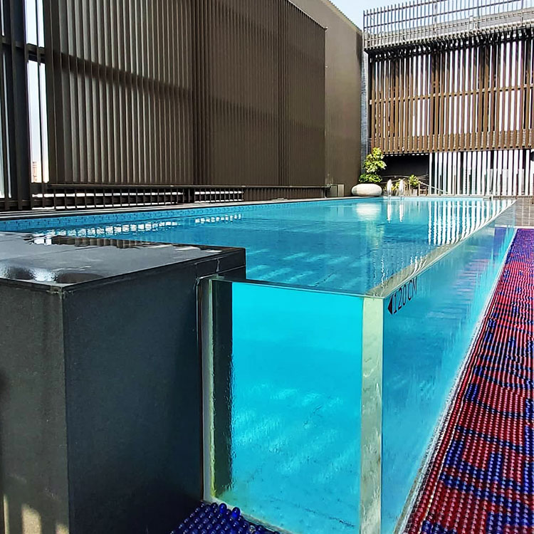 Painel de piscina de acrílico transparente personalizado para venda - fábrica de acrílico leyu