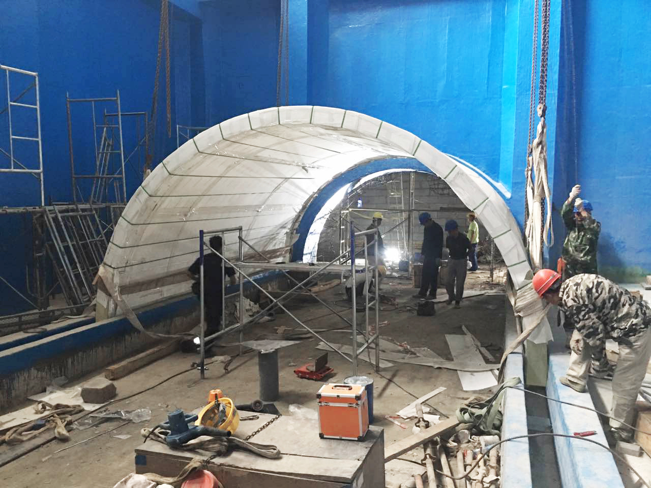 Aquário túnel acrílico - fabricação