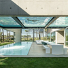Instalações de painel acrílico transparente para piscina de 4 lados - Fábrica de acrílico para aquário Leyu - Leyu
