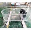 Aquário de peixes tropicais à venda Leyu fábrica de acrílico personalizado profissional - leyu